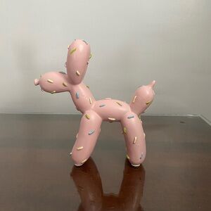 Resin Pink Sparkle Balloon Dog
